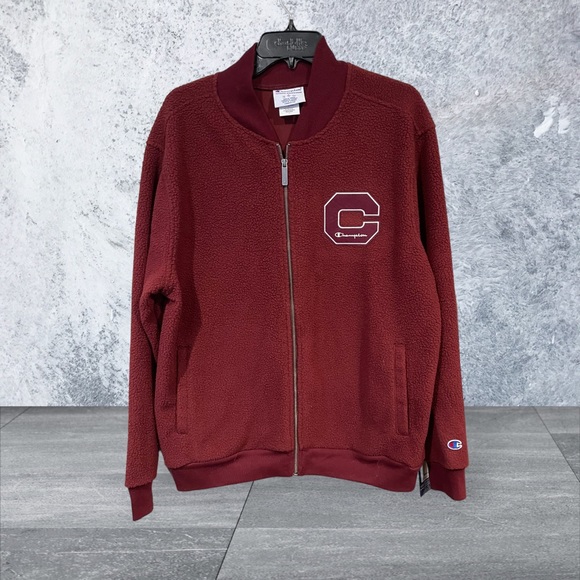 Champion Mens Athletic Heritage Sherpa Jacket Felt Block C Jacket. NWOT - Picture 4 of 7